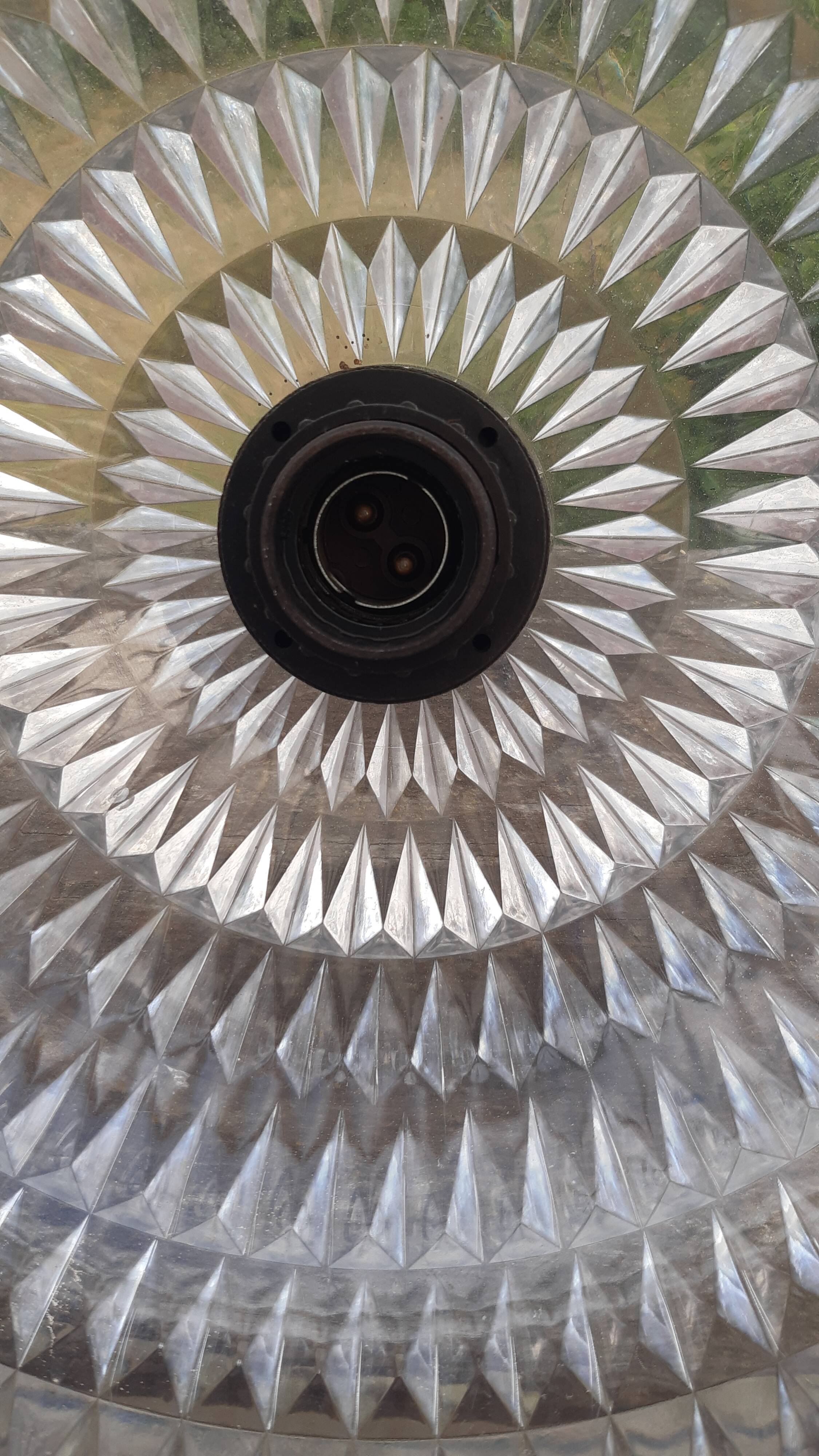 Vintage diamond pendant light