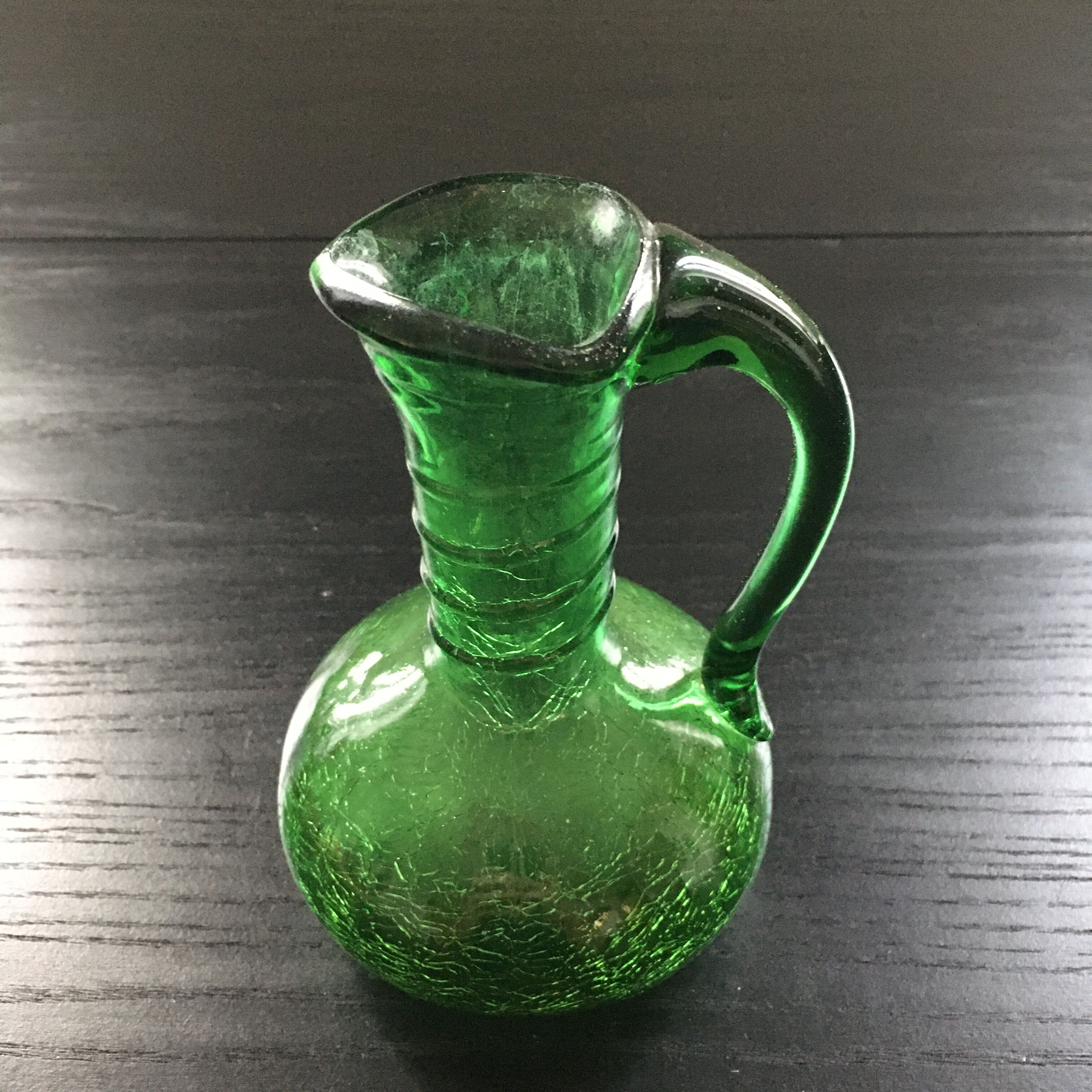 Green Italian carafe