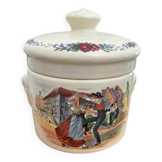 Sarreguemines earthenware pot