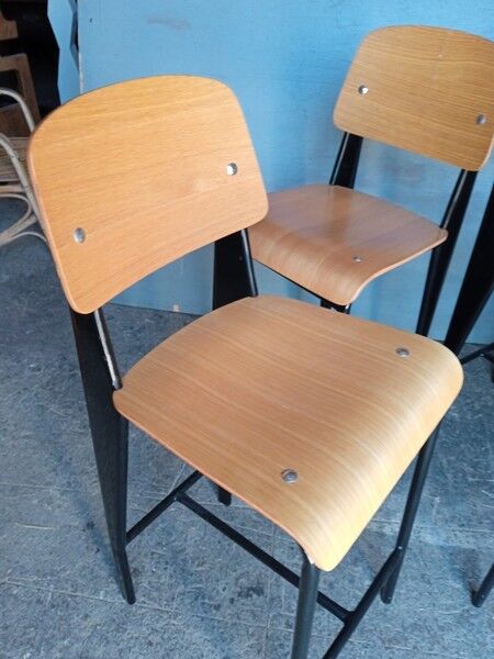 4 vintage design bar top stool