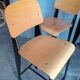 4 tabourets haut de bar design vintage