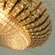Glamorous 1960s mid century ceiling lamp ceiling fixture brass and glass