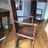 Pair of Henri II style armchairs