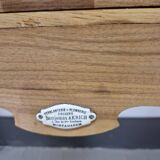 wooden console with drawers