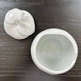 Porcelain apple sugar bowl