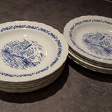 Lot of 12 soup plates