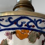 Gien Peonies 1960 multicoloured and floral lamp foot