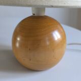 Solid walnut ball table lamp 1970