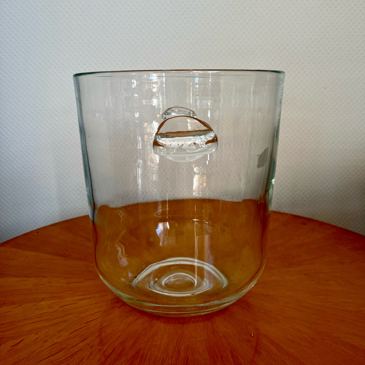Vintage glass champagne bucket