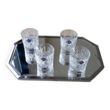 4 Edinburgh Crystal whiskey glasses