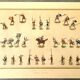 Set of 3 illuminated plates by S. Lemoine