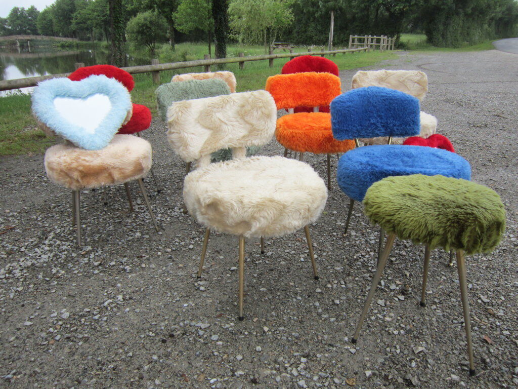Together 10 seats and 2 mirrors rug 70s