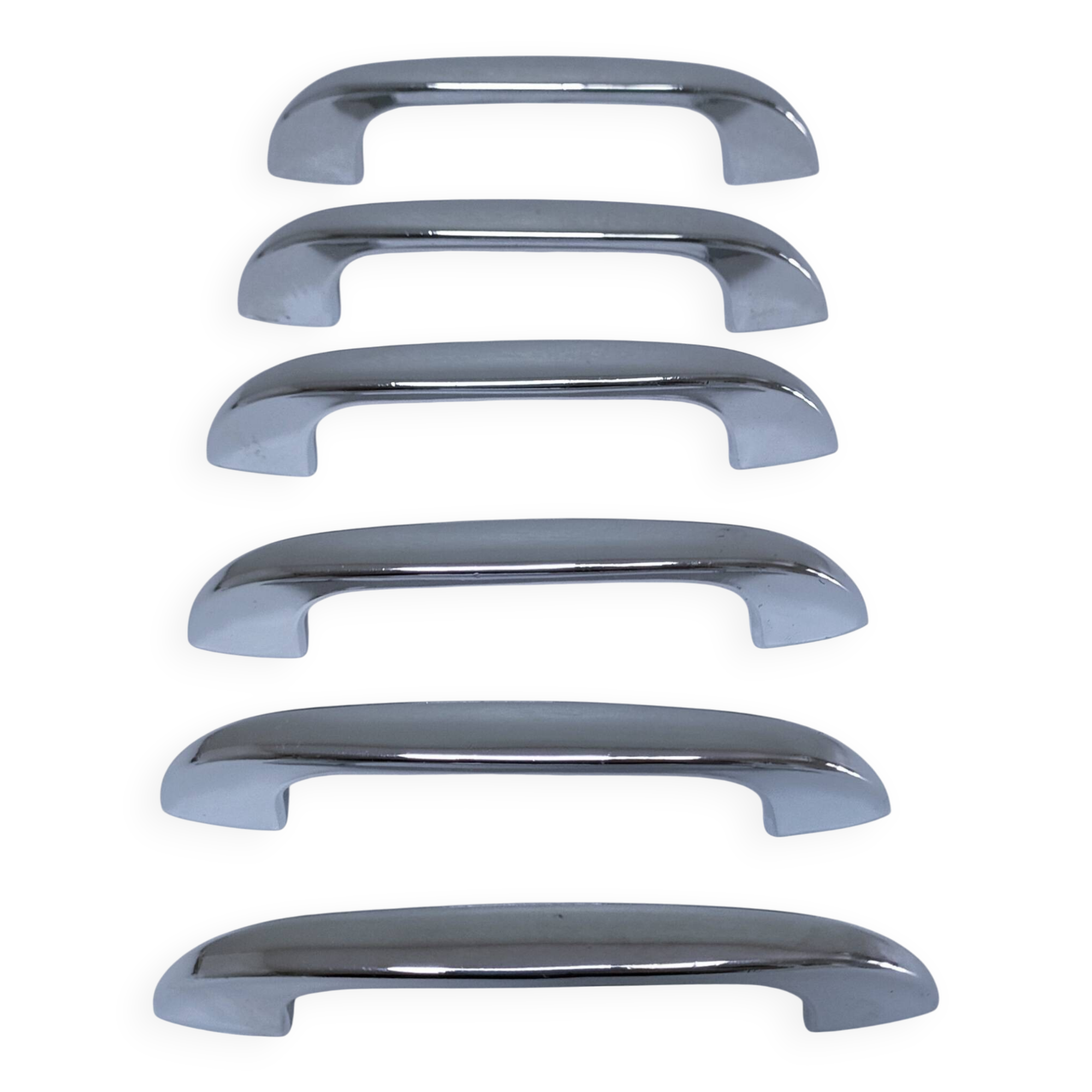six chrome steel handles from the 1970s