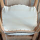 Set of 4 dining chairs in white ceruse wood Louis XV style