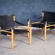 Safari Chair Set by Arne Norell for Arne Norell Ab Sweden, 1960s
