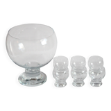 Glass Punch Bowl By Erkkitapio Siiroinen For Riihimaen Lasi, Finland 1970S