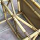 Rattan and ceramic coffee table leduc vallauris