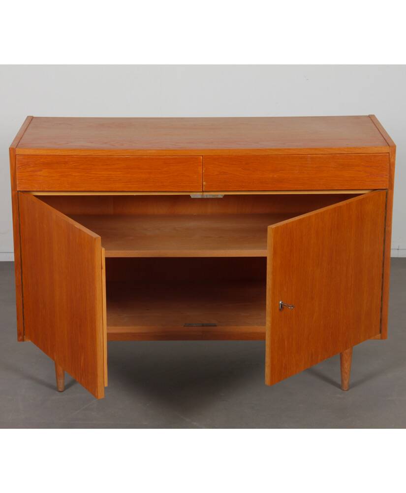 Oak sideboard produced by UP Zavody in the 1960s