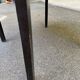 Contemporary round extendable Scandinavian dining table in wenge 1990