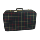 Green scottish fabric case with key