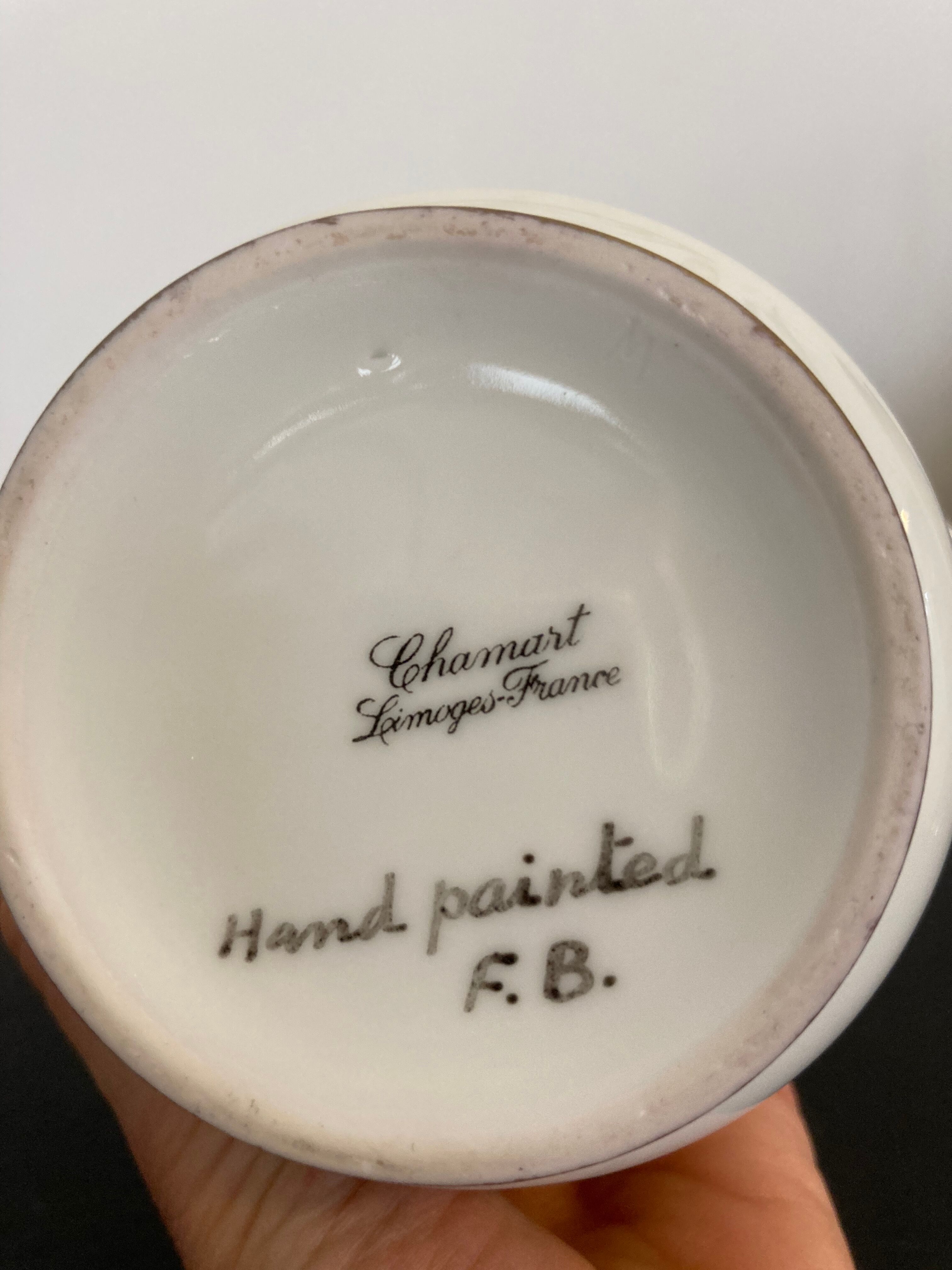 Louis XVI style Chamart Limoges porcelain sugar bowl