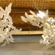 Series of 6 "nuages" design chandeliers in iron, electrified