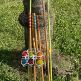 Wooden croquet game