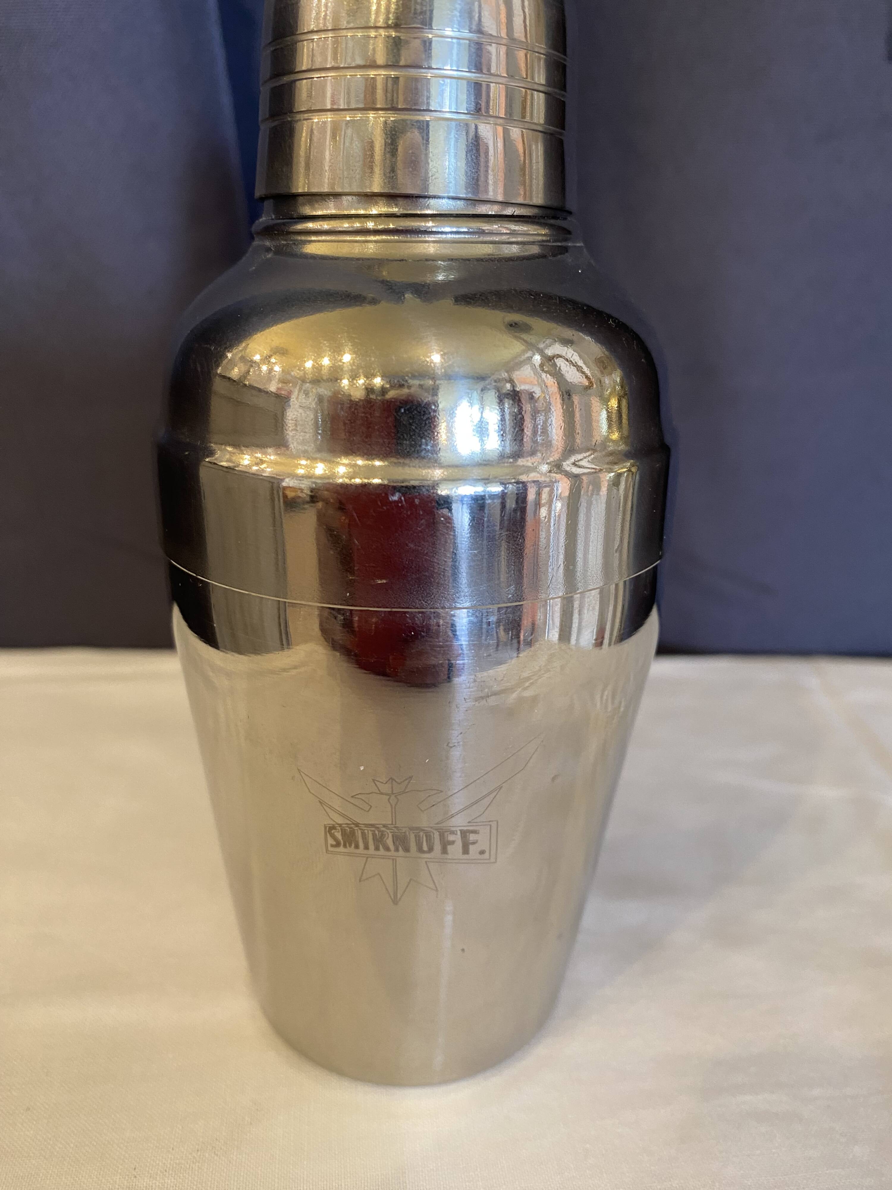 Smirnoff stainless steel cocktail shaker