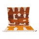 Beni Ouarain rug 300x200 cm – Thick wool, ochre & ecru Berber patterns,