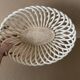 Antique ceramic woven basket