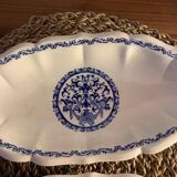 2 small oval dishes in Gien Rouan earthenware