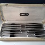 Coffret 11 couteaux inox. vintage