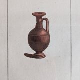 Ancient antique pottery engraving
