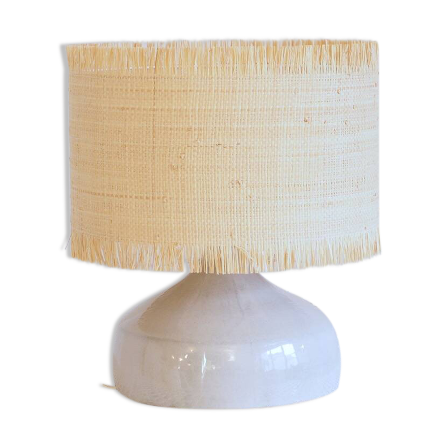 Large enamelled ceramic lamp by Jean CHATONEY