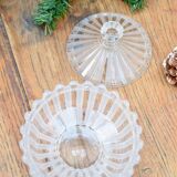 Baccarat sugar bowl, "alternating ribs" model