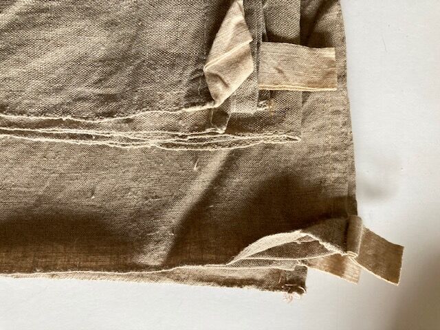 Pair of cloths in raw linen bise fabric XXL