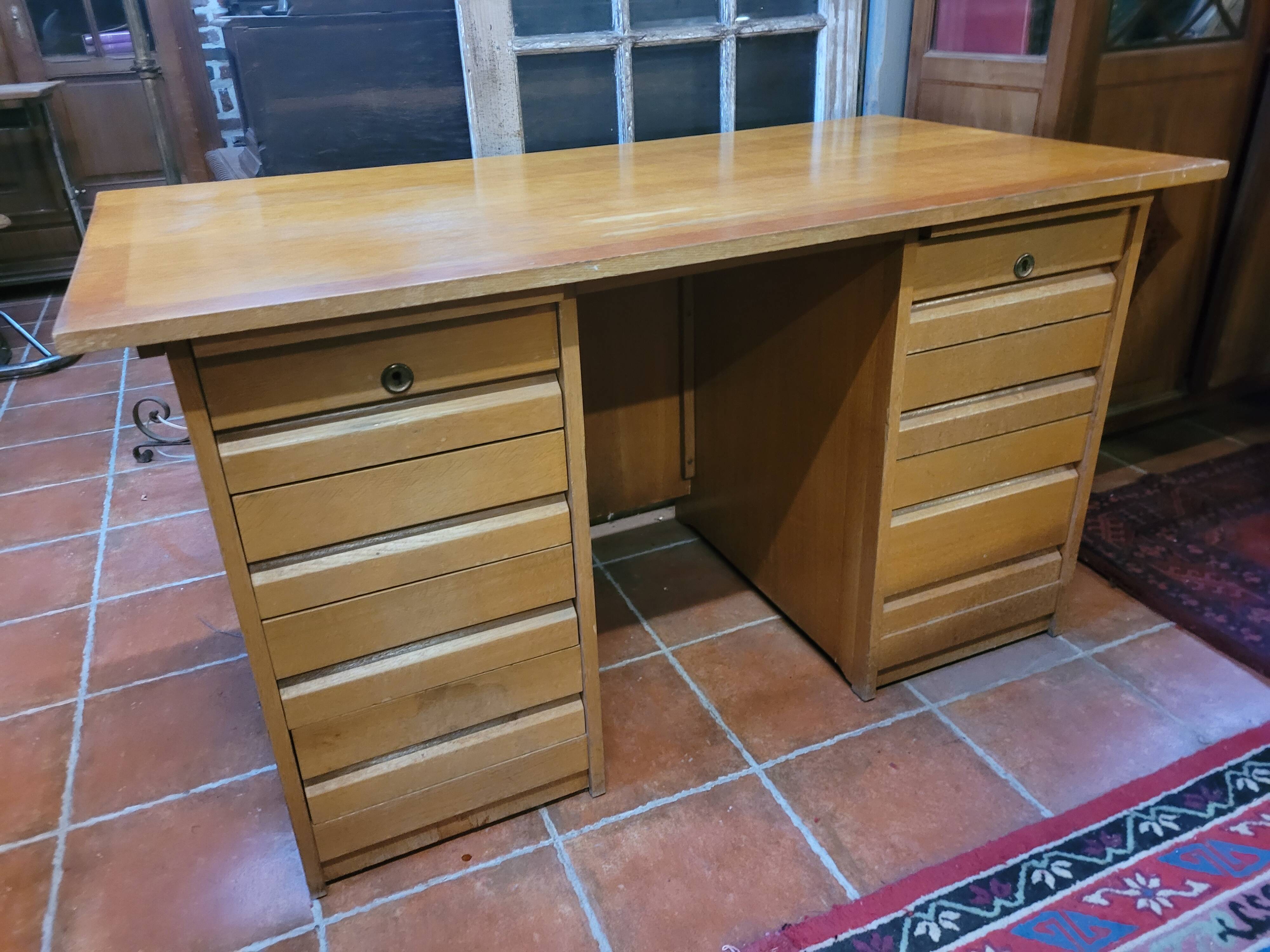 Vintage oak desk from the 60s