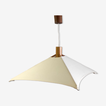 Scandinavian wood and canvas suspension – 60s/70s