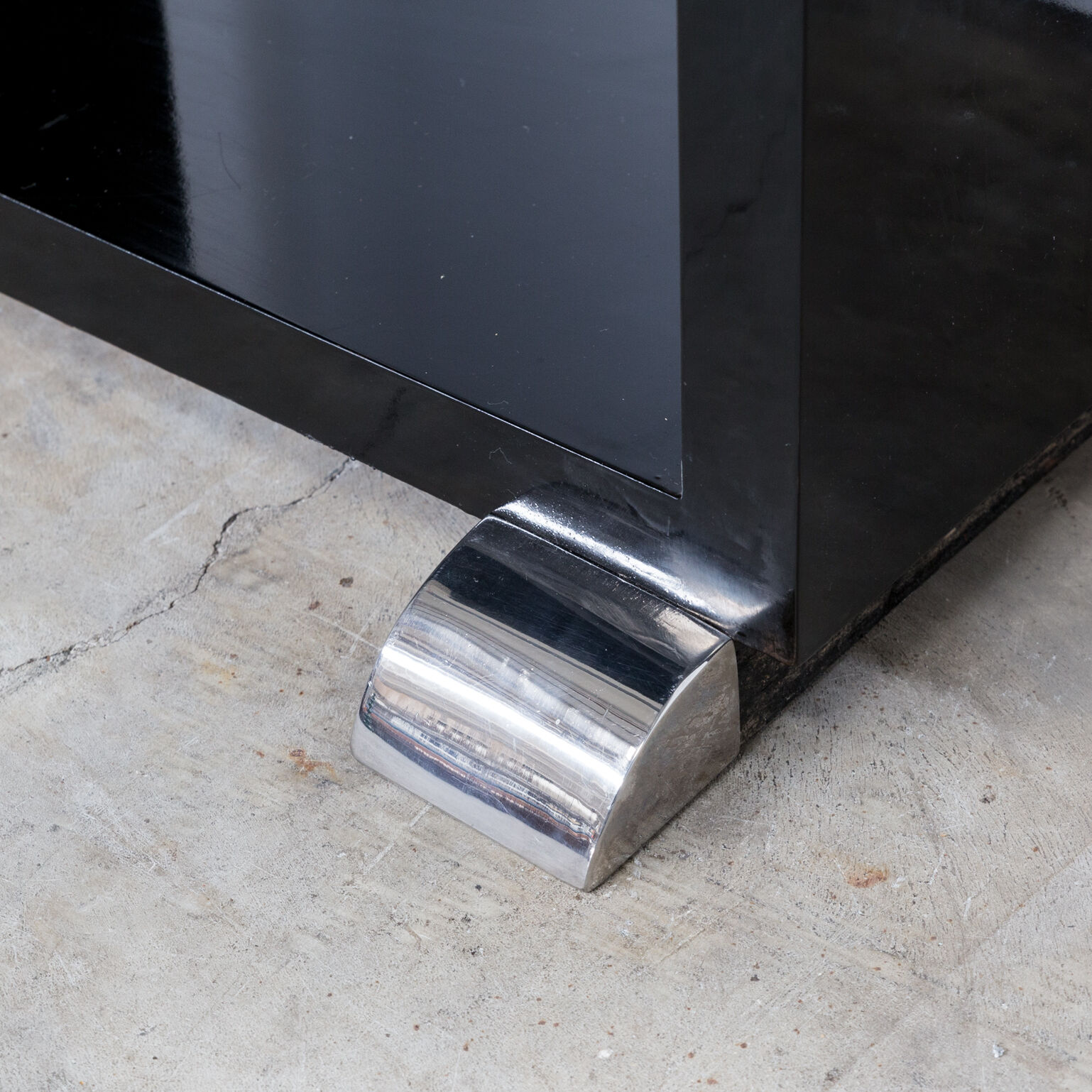 60s Piano lacquered cabinet art deco style