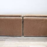 Modular Velvet Sofa by Busnelli, Italy, 1970s