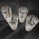 4 vintage water glasses