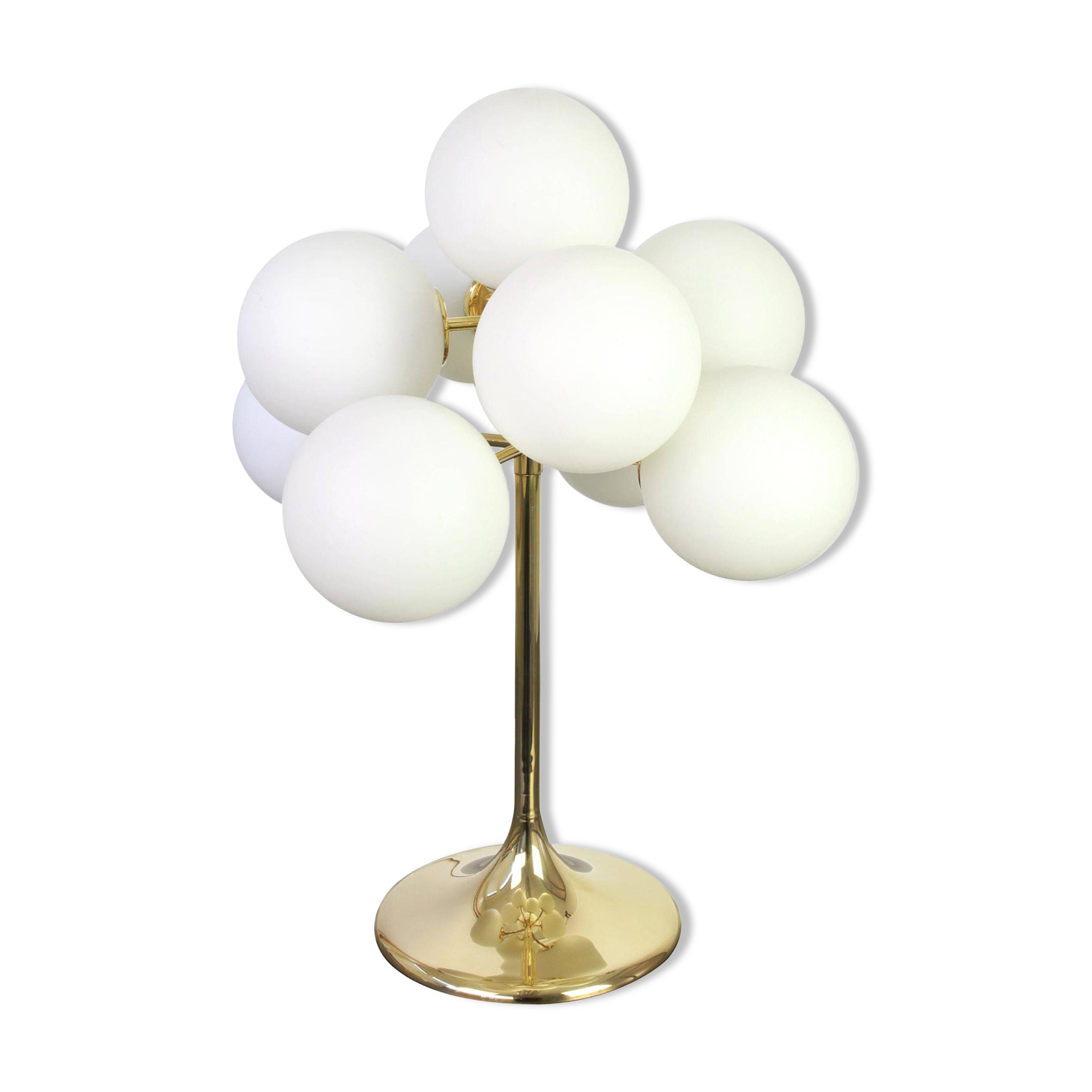 Atomic brass table lamp, Switzerland, 1960s