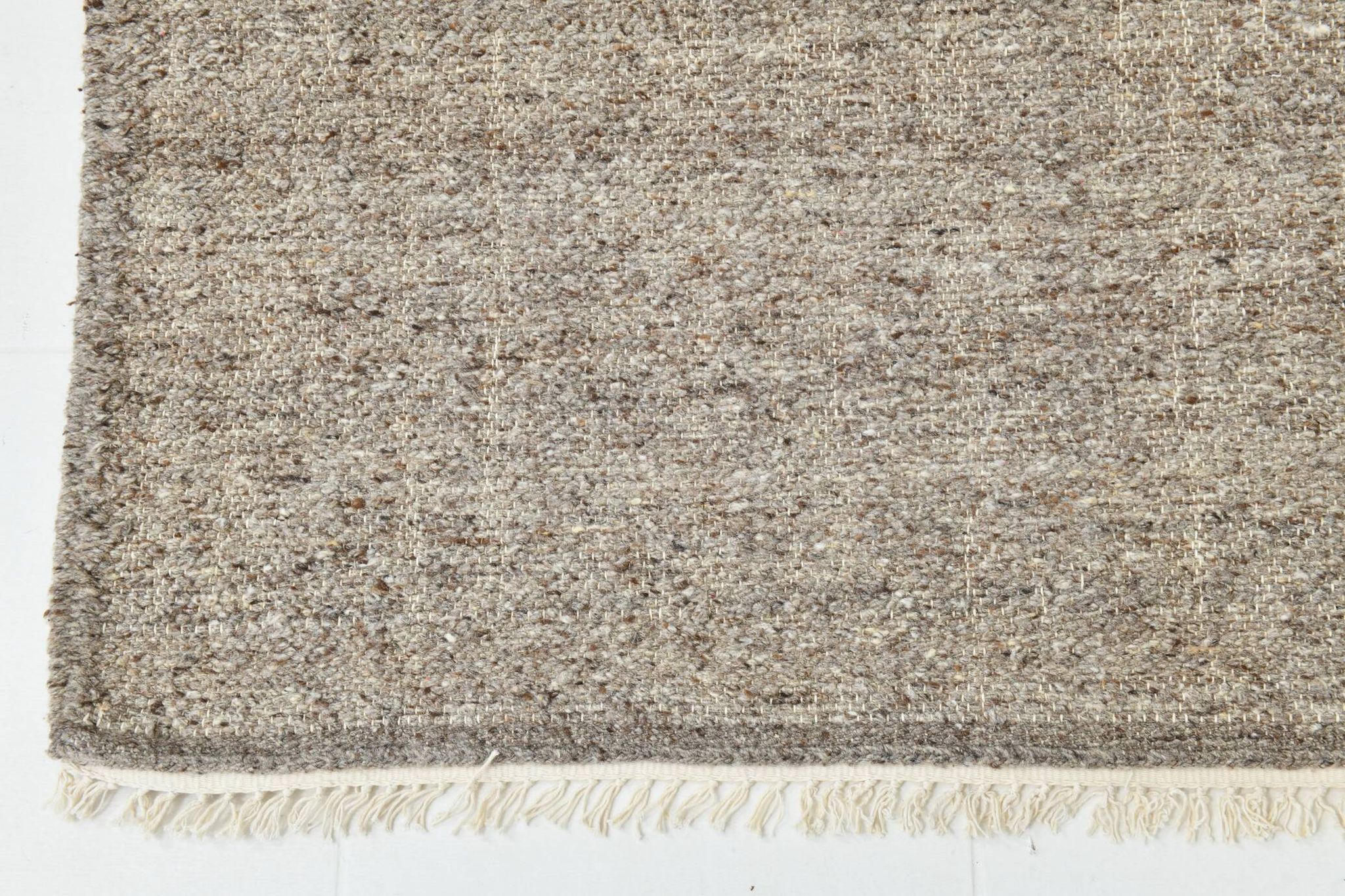 Tapis Kilim turc vintage marron uni 8x10, 255x322 cm