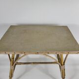 Table basse en rotin