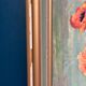 Original Swedish Oil on Canvas – "Red Poppies in a Blue Vase" by C. Horst – Signed – Vintage and Framed – 72 × 62 cm (28.3" × 24.4")