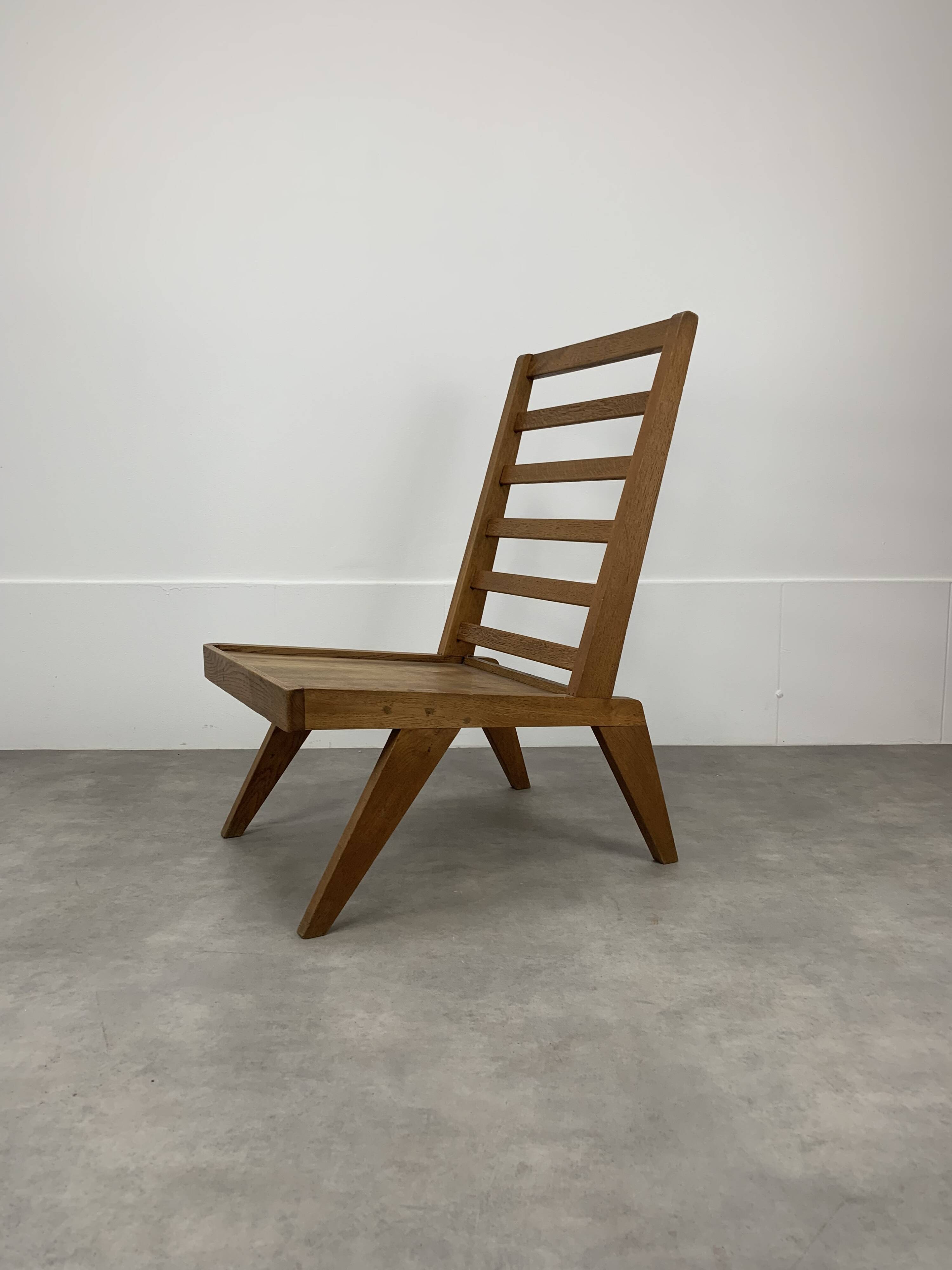 50s reconstruction armchair, wood