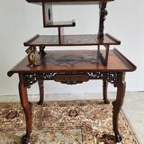 Japanese style table with bronze ornaments by Gabriel Viardot