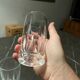 Série de 4 verres à orangeade estampillés cristal saint louis