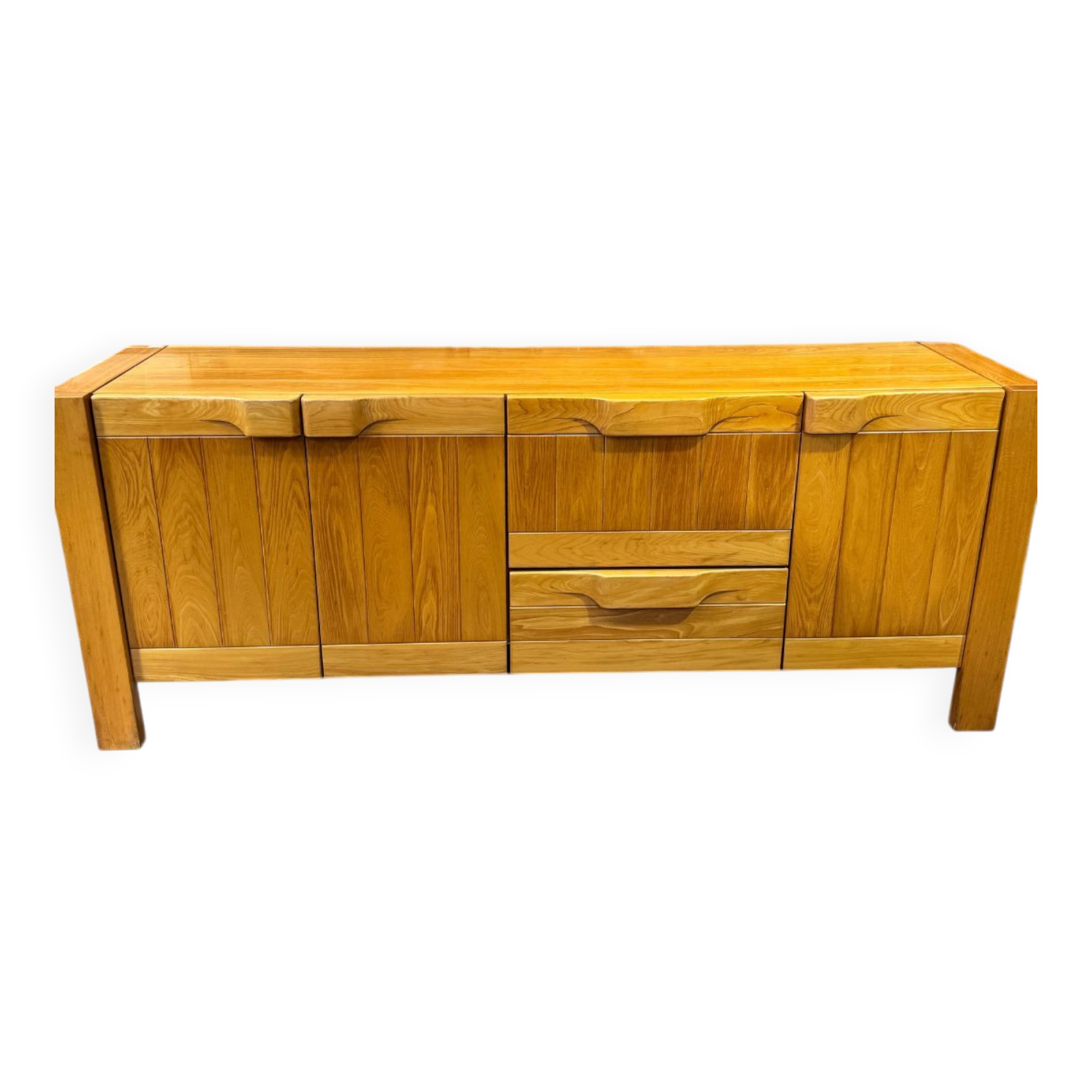 Ornate elm in the style of Maison Regain.