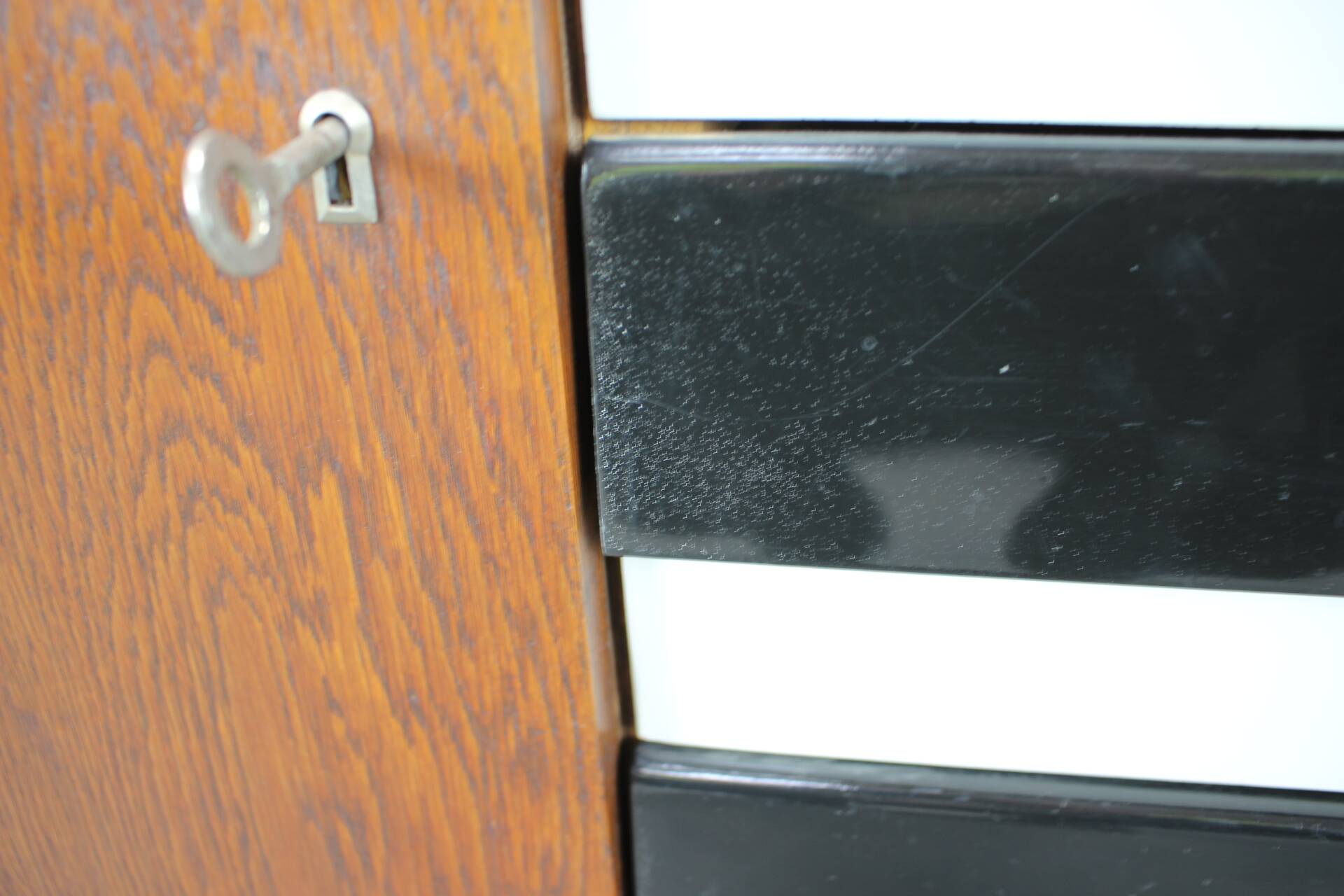 Oak chest of drawers from the 1960s by Jiri Jiroutek, Czechoslovakia